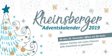 Rheinsberger Adventskalender 2019