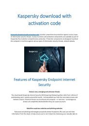 Kaspersky download with activation code