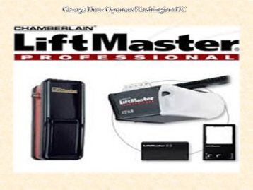 Garage Door Openers Washington DC