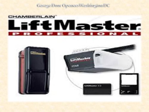 Garage Door Openers Washington DC