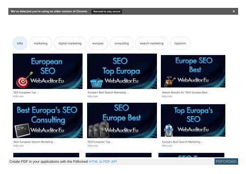 Top European Marketing #TopEuropeanMarketing #WebAuditor.Eu for Branding European Best SEO in Europe