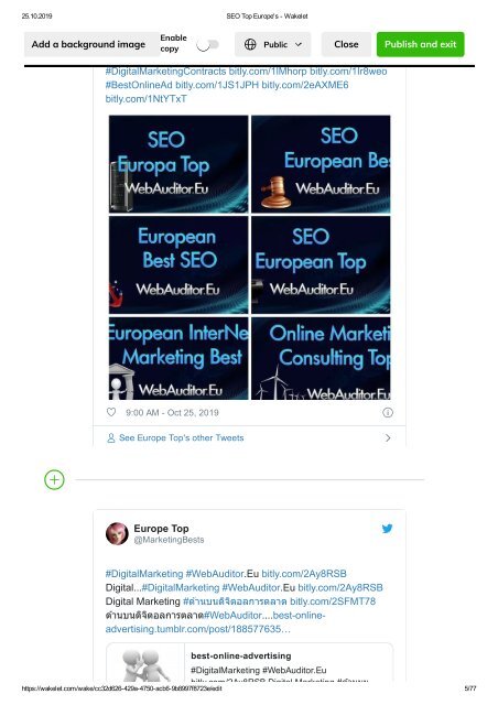 European Top Marketing #EuropeanTopMarketing #WebAuditor.Eu for Best Branding European Best SEO in Europe