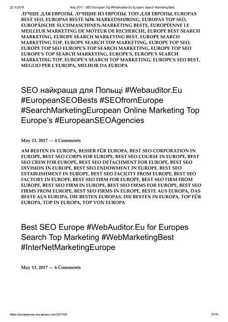 Marketing European Top #MarketingEuropeanTop #WebAuditor.Eu for European Best Branding InterNational SEO