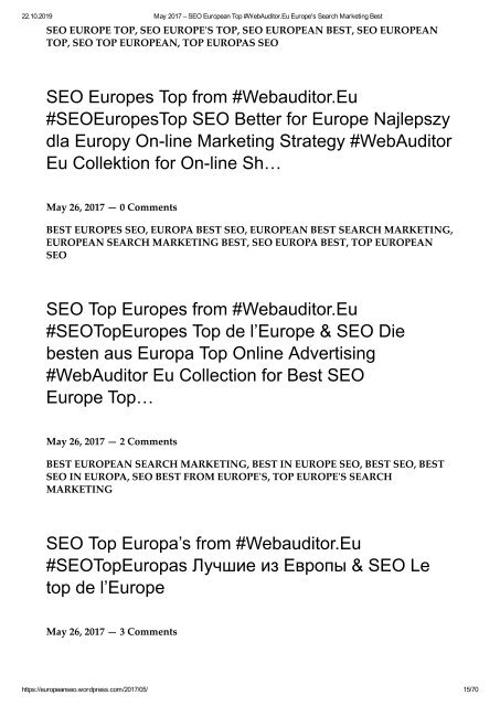 Marketing European Top #MarketingEuropeanTop #WebAuditor.Eu for European Best Branding InterNational SEO