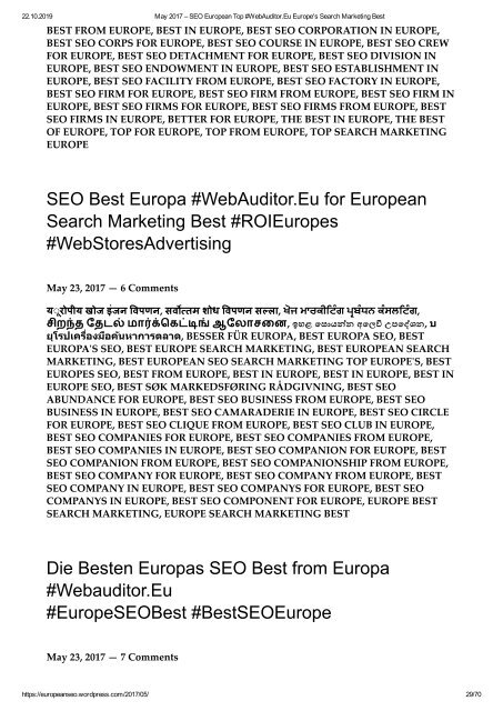 Marketing European Top #MarketingEuropeanTop #WebAuditor.Eu for European Best Branding InterNational SEO