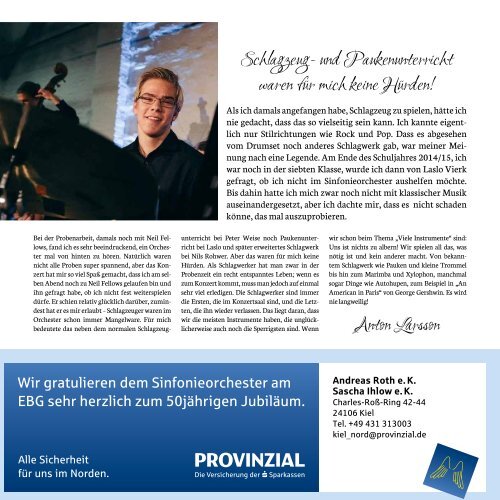 Festschrift - 50 Jahre Sinfonieorchester am EBG