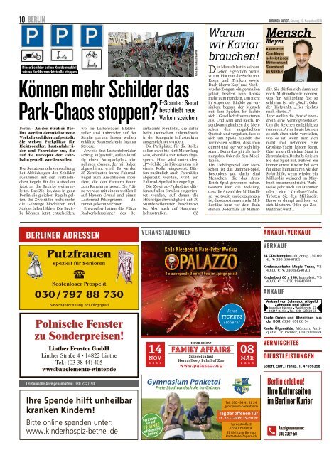 Berliner Kurier 10.11.2019