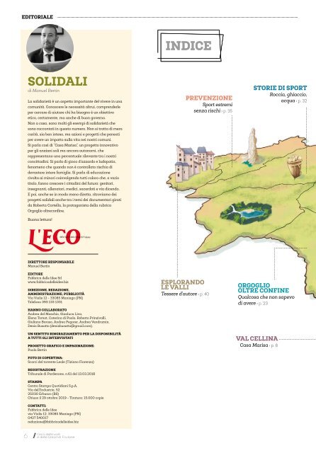 Eco delle Valli e delle Dolomiti Friulane - Ottobre 2019