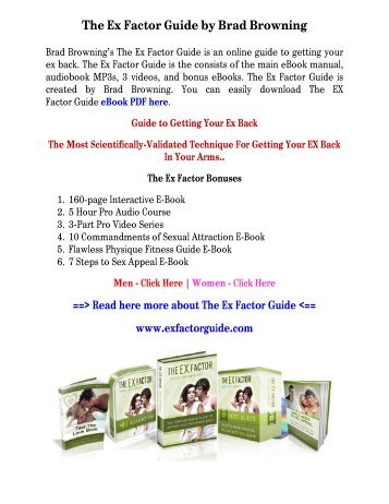 [PDF] The Ex Factor Guide PDF Free Download: Brad Browning PDF