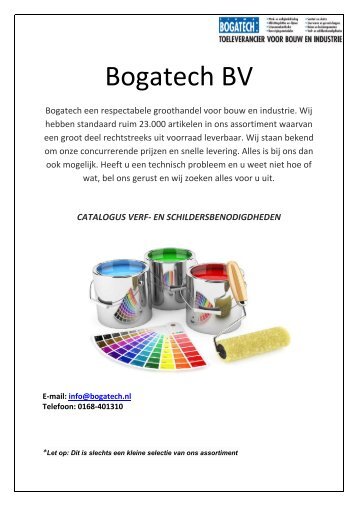 verfcatalogus Bogatech BV