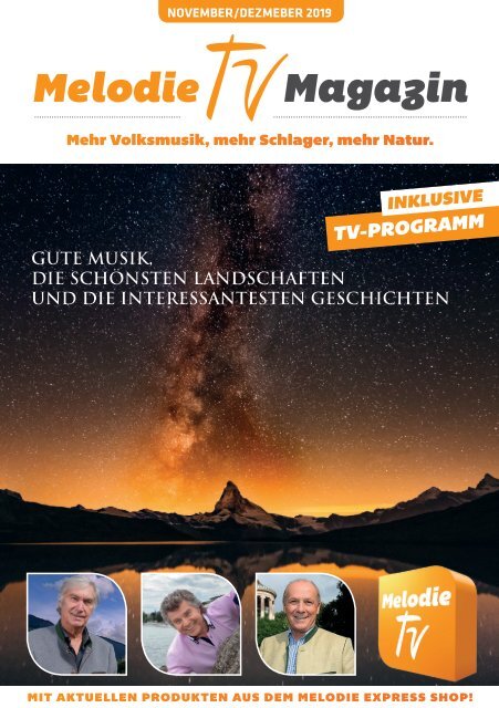 Melodie TV Magazin November / Dezember 2019