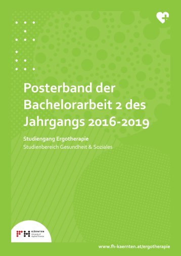 Posterband der Bachelorarbeit 2 des Jahrgangs 2016-2019