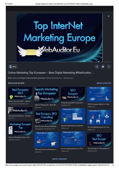 Marketing European Top #WebAuditor.Eu for Europe Branding Top Advertising Best Europe