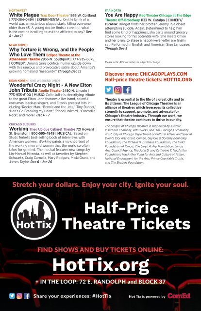 2019 Holiday Guide to Chicago Theatre