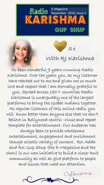 RK ADDA newsletter 11 November issue