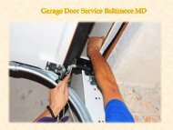 Garage Door Service Baltimore MD