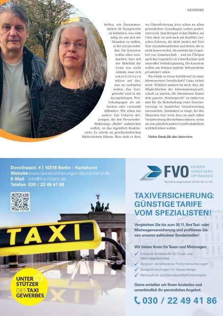 Taxi Times Berlin - September / Oktober  2019