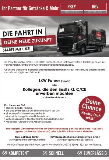 LKW-Fahrer gesucht