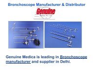 Bronchoscope Manufacturer Distributor in India