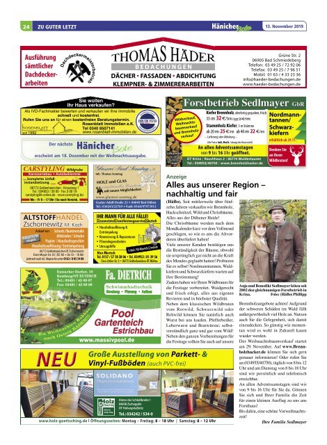 Hänicher Bote | November-Ausgabe 2019
