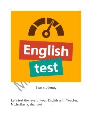 Let's test the level of your English with teacher Michioflavia, shall we?- Online English Teaching