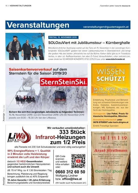 Mühlviertel Magazin November 2019