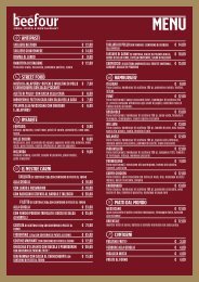 Beefour Restaurant Food Menu