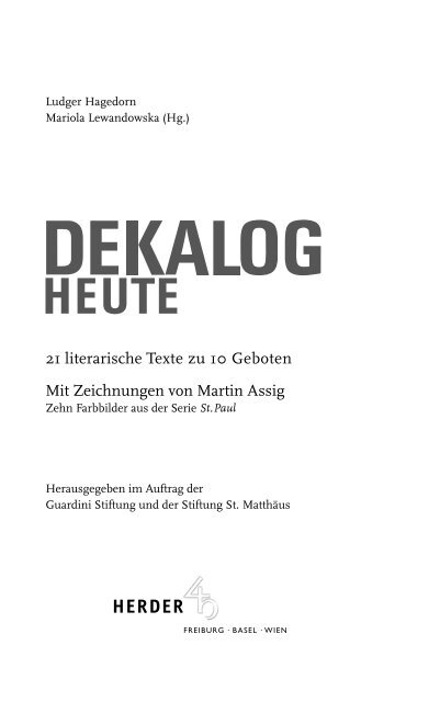 Anja Matzker.DEKALOG HEUTE