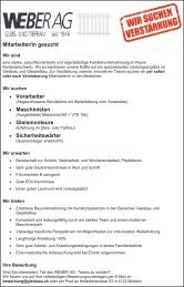 Mitarbeiter/in gesucht