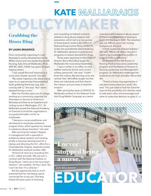 GW Nursing Magazine Fall 2019