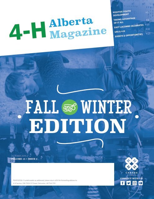 4-H Alberta Magazine - 2019-20 Fall & Winter Edition 