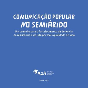 Cartilha de Comunicação Popular no Semiárido