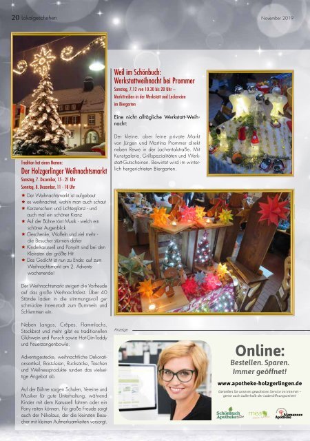 Pluspunkte-Magazin Noevmber 2019