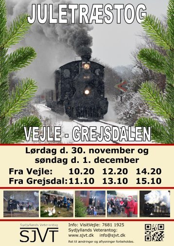 PLAKAT | Juletræstog | Vejle - Grejsdalen | 30. nov. - 1. dec. 2019 | SYDJYLLANDS VETERANTOG