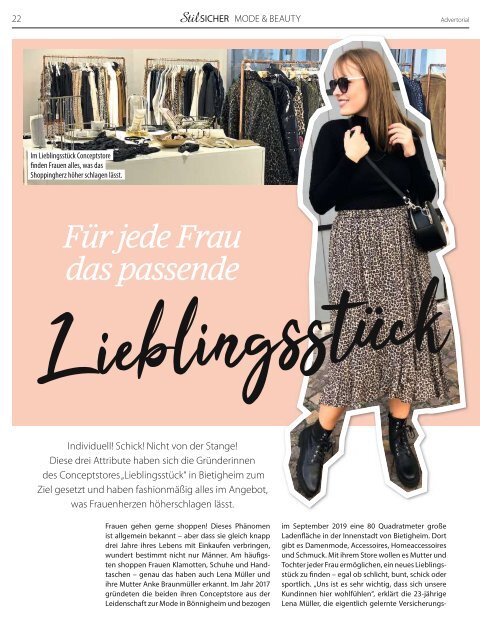 Stilsicher Ausgabe 2: Winter 2019