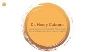 Dr. Henry Cabrera - A Successful Medical Professional