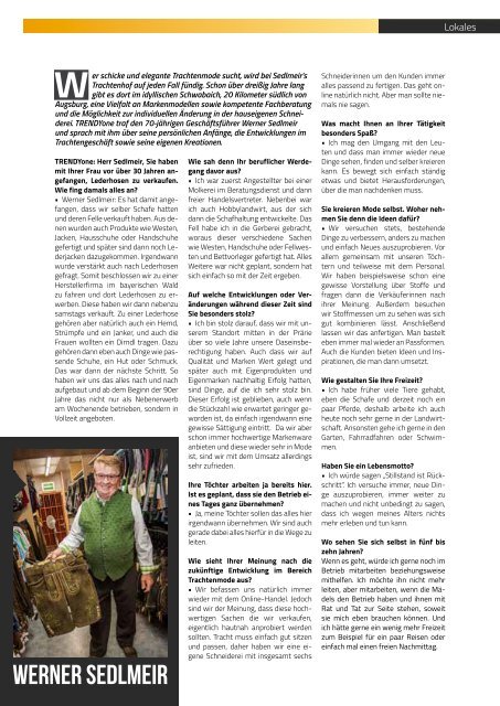 TRENDYone | Das Magazin - Augsburg - August 2017