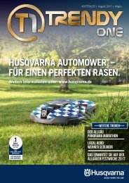 TRENDYone | Das Magazin - Allgäu - August 2017