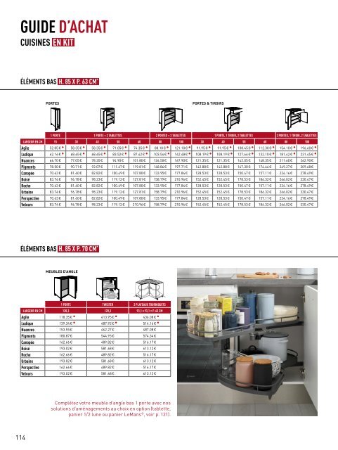 Lapeyre Catalogue Cuisine 2019