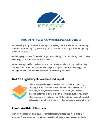 Rug Odor Removal Services in NYC | Rug Cleaning Shop
