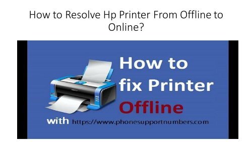 How to Turn HP Printer From Offline to Online