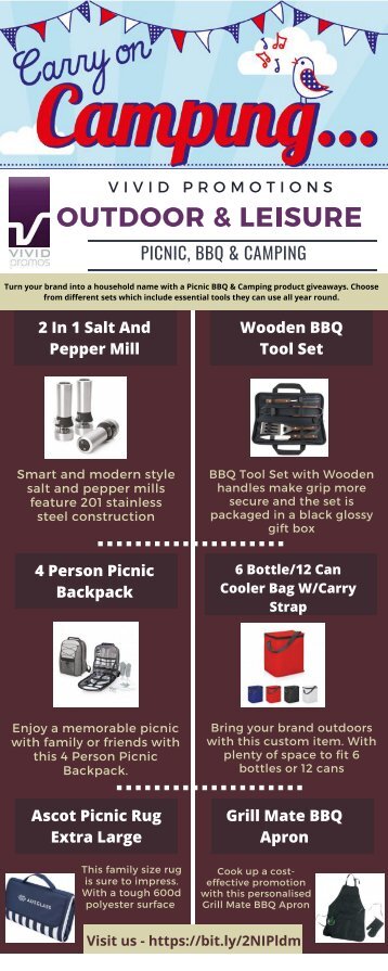 Imprinted BBQ Set & Camping Products | Vivid Promotions