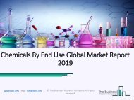 Chemicals By End Use Market Witness a Sustainable Growth over 2022