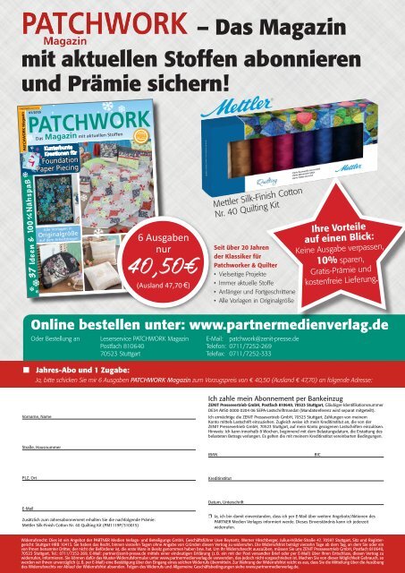 Patchwork Magazin 01/2020