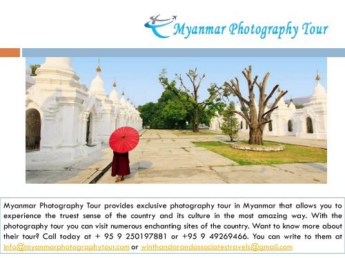 Welcome to Myanmar Photography Tour
