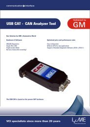 USB CAT - CAN Analyzer Tool - I+ME ACTIA GmbH