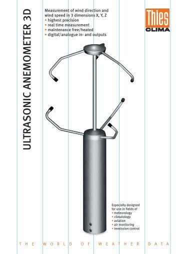 ULTRASONIC ANEMOMETER 3D - Measurement Valley