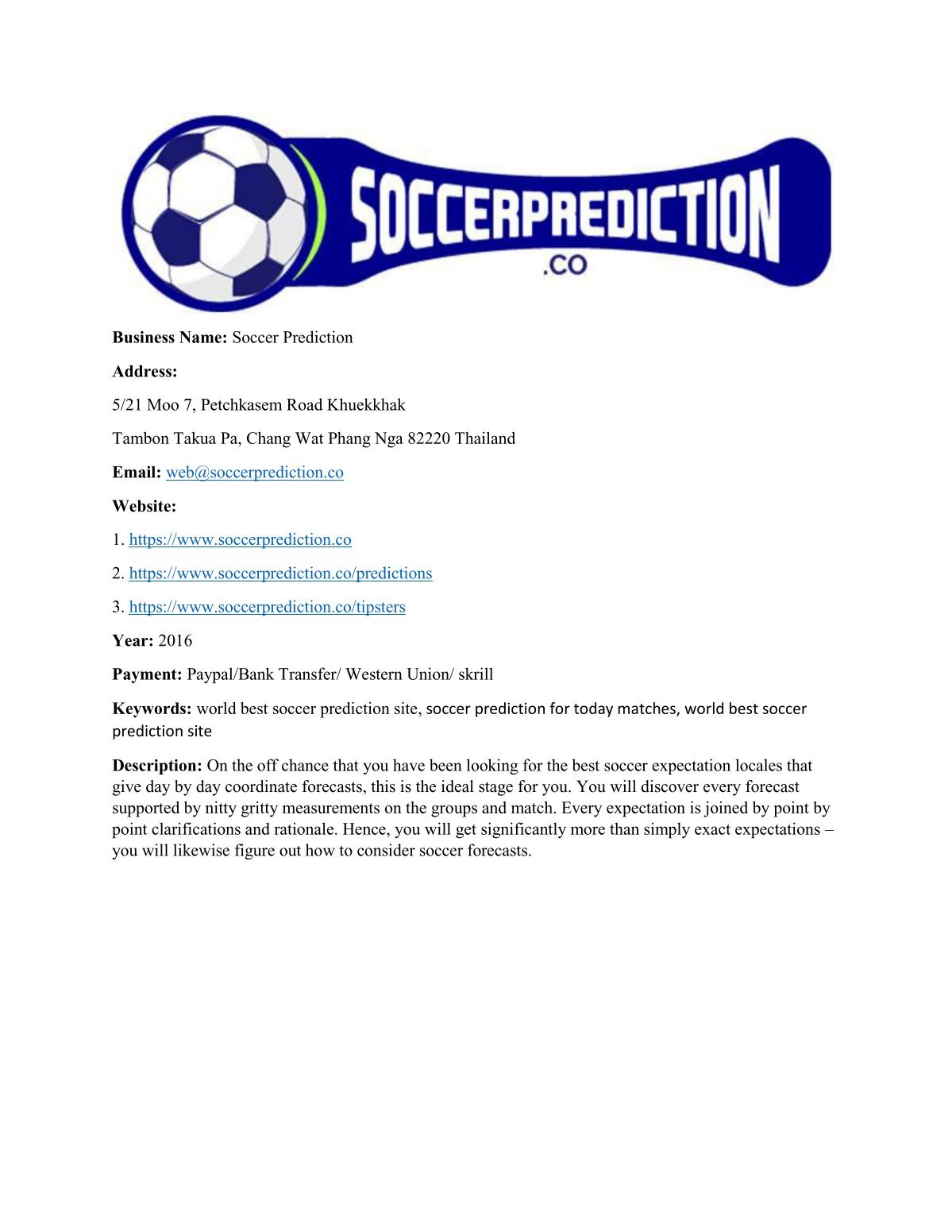 Soccerprediction discount
