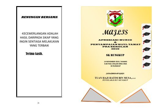Majlis Apresiasi Murid 2019 2