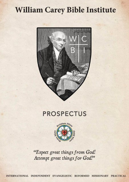 William Carey Bible Institute Prospectus